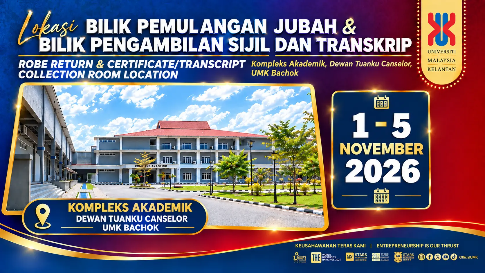 Lokasi Bilik Pengambilan Jubah